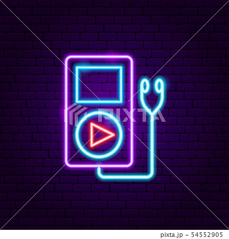 Audio Player Neon Label 54552905