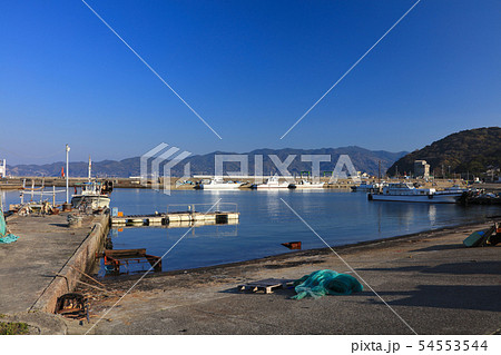 沼島の沼島漁港/沼島汽船「しまかぜ号」の乗船場/日本遺産 54553544