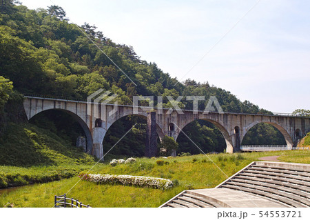 【岩手県・土木遺産・近代化産業遺産】宮守川橋梁（めがね橋） 54553721