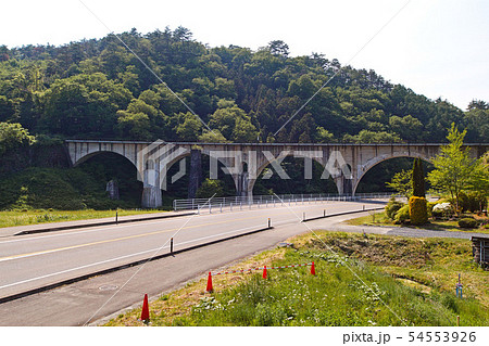 【岩手県・土木遺産・近代化産業遺産】宮守川橋梁(めがね橋) 【岩手県・土木遺産・近代化産業遺産】宮守川橋梁(めがね橋) 54553926