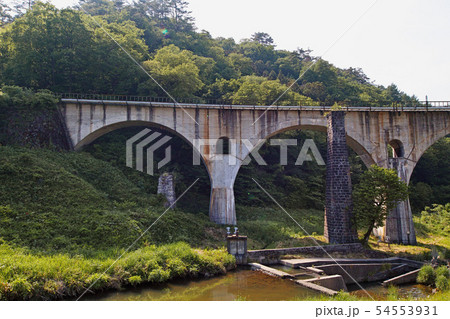 【岩手県・土木遺産・近代化産業遺産】宮守川橋梁(めがね橋) 【岩手県・土木遺産・近代化産業遺産】宮守川橋梁(めがね橋) 54553931