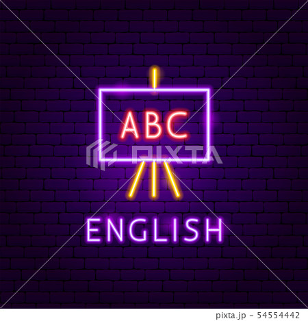 English Neon Label English Neon Label 54554442