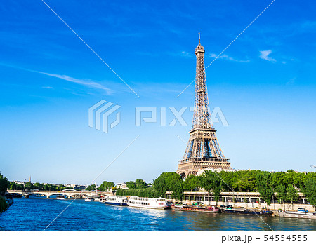 世界遺産 パリのセーヌ河岸 エッフェル塔 世界遺産 パリのセーヌ河岸 エッフェル塔 54554555