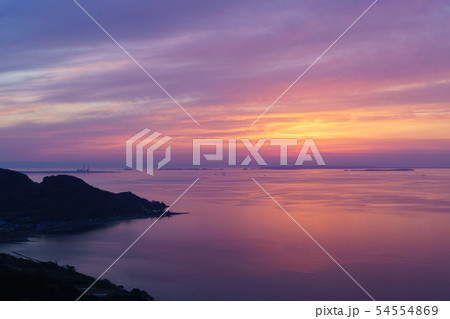 渥美半島 三河湾 夕陽 渥美半島 三河湾 夕陽 54554869
