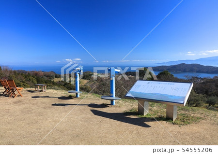 岡山・牛窓オリーブ園の山頂展望広場から前島、小豆島を展望/瀬戸内海国立公園 岡山・牛窓オリーブ園の山頂展望広場から前島、小豆島を展望/瀬戸内海国立公園 54555206