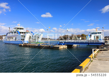 岡山・牛窓のすぐ沖合にある離島「前島」の御堂港と前島乗り場 54555220