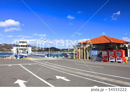 岡山・牛窓のすぐ沖合にある離島「前島」の御堂港と前島乗り場 54555222