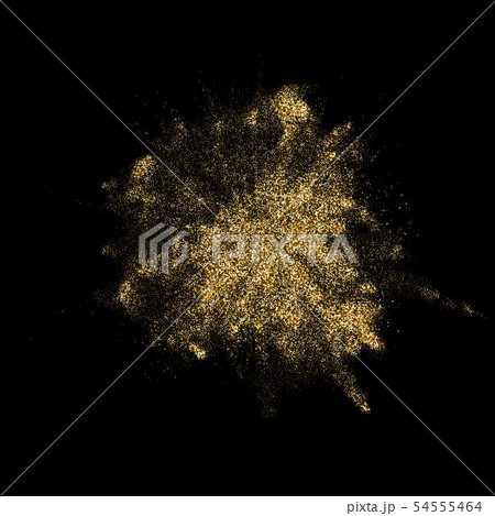 Golden glitter powder paint explosion blast 54555464