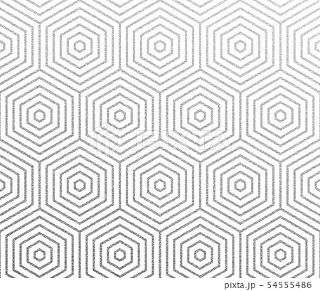 Abstract geometric silver honeycomb pattern 54555486