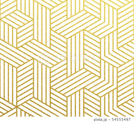 Abstract geometric gold pattern vector background 54555497