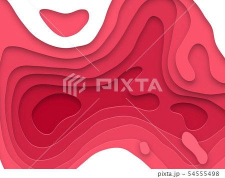 Papercut multi layer purple red cut out background 54555498