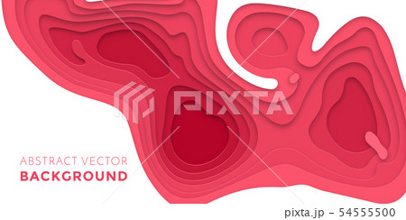 Papercut red white multi layer gradient background 54555500