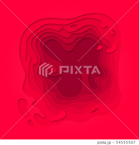 Papercut multi layer purple red cut out background 54555507