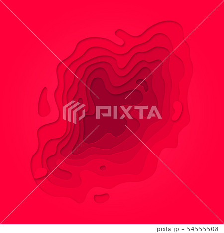 Papercut multi layer pattern red purple background 54555508