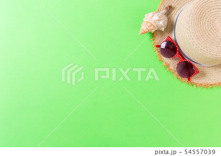summer holiday beach background with accessories summer holiday beach background with accessories 54557039