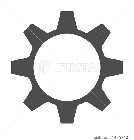 gear Icon vector. Simple flat symbol. Perfect Black pictogram illustration on white background. gear Icon vector. Simple flat symbol. Perfect Black pictogram illustration on white background. 54557482