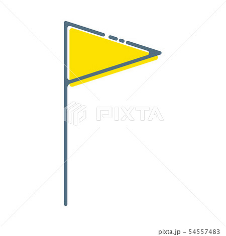 Flag icon. Location marker symbol. Flat design style. Vector illustration Flag icon. Location marker symbol. Flat design style. Vector illustration 54557483