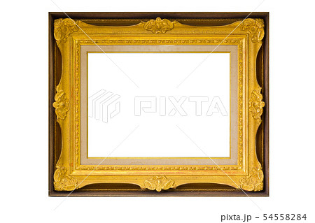 絵画の額(フレーム以外は完全な白) 絵画の額(フレーム以外は完全な白) 54558284