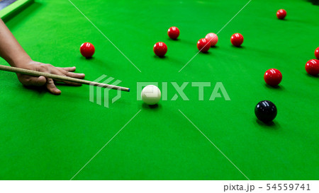 Game snooker billiards or opening frame player 54559741