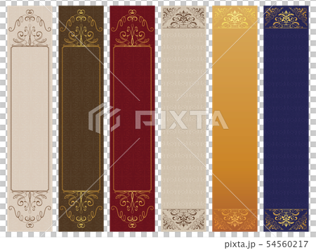 エレガントなフレーム バナー 縦 1 5のイラスト素材