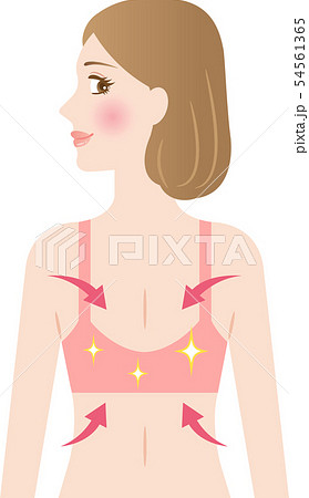 背中のきれいな女性のイラスト素材