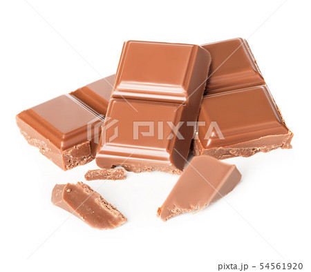 Chocolate isolated on white background. Chocolate isolated on white background. 54561920