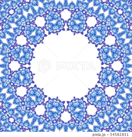blue circle geometric ornament isolated 54562831
