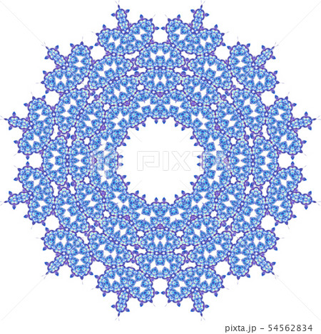 blue circle geometric ornament isolated 54562834