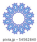 blue purple circle geometric ornament isolated 54562840