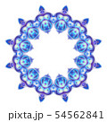blue purple circle geometric ornament isolated 54562841