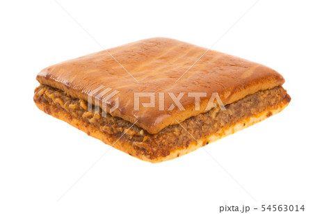 swiss nut cake isolated swiss nut cake isolated 54563014