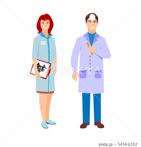 Doctor character vector isolated Doctor character vector isolated 54563202