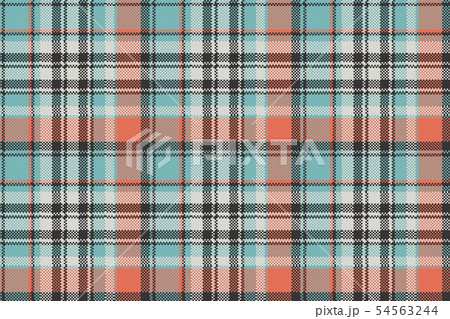 Geometric checkered plaid pixel seamless pattern 54563244