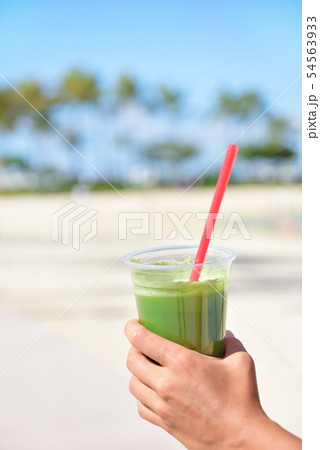Green vegetable smoothie - healthy eating concept Green vegetable smoothie - healthy eating concept 54563933