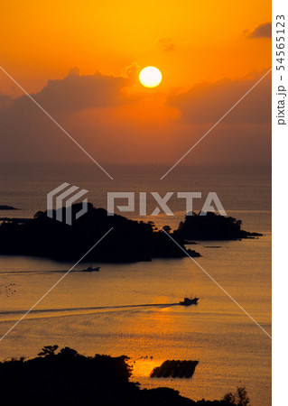 九十九島・落日の島影 九十九島・落日の島影 54565123