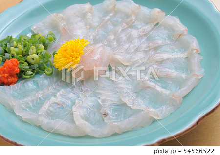 ふぐ刺し てっさの写真素材