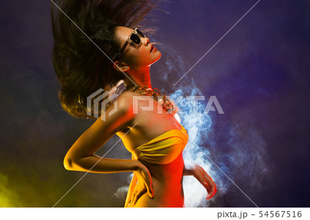Fashion Asian Woman Tan skin black hair beautiful Fashion Asian Woman Tan skin black hair beautiful 54567516