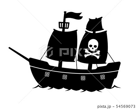 海賊船 パイレーツシップ イラストのイラスト素材