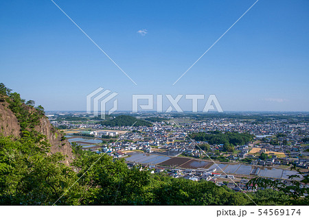 岩船山 栃木市岩舟町パノラマ 高勝寺からの景観 岩船山 栃木市岩舟町パノラマ 高勝寺からの景観 54569174