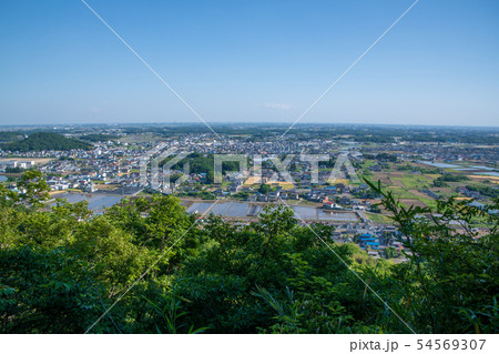 岩船山 栃木市岩舟町パノラマ 　高勝寺からの景観　　 54569307