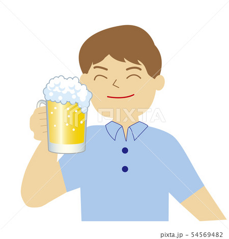 ビールを飲む男性 54569482