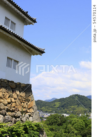 彦根城 金亀城 平山城 石垣 櫓 城郭 木造の城 市街地 彦根城 金亀城 平山城 石垣 櫓 城郭 木造の城 市街地 54570114