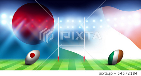 ラグビー 日本 アイルランド 国旗 ラグビー 日本 アイルランド 国旗 54572184