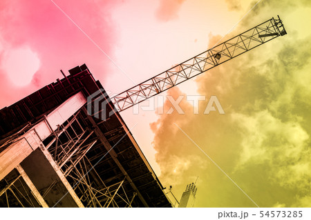 building and crane 54573285