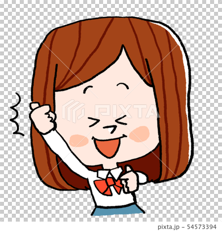 女子高校生 女子中学生 喜ぶのイラスト素材