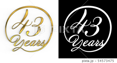 Golden number forty-three years 54573475