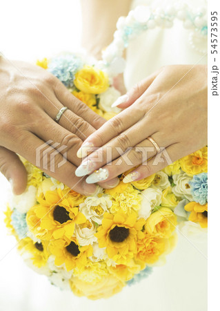 ブライダル　ネイル　指輪 54573595