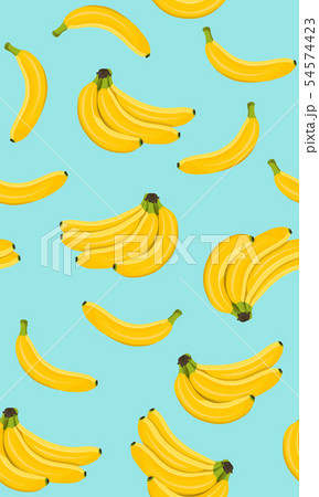 Banana seamless pattern, Bunch of ripe bananas on Banana seamless pattern, Bunch of ripe bananas on 54574423