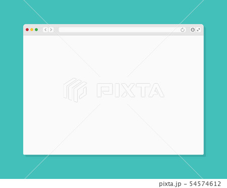 Web browser window. Computer or internet frame template design of flat page mockup. Blank screen web Web browser window. Computer or internet frame template design of flat page mockup. Blank screen web 54574612