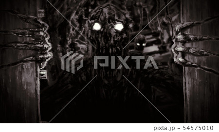 Enraged zombie monster opens bunker doors and Enraged zombie monster opens bunker doors and 54575010